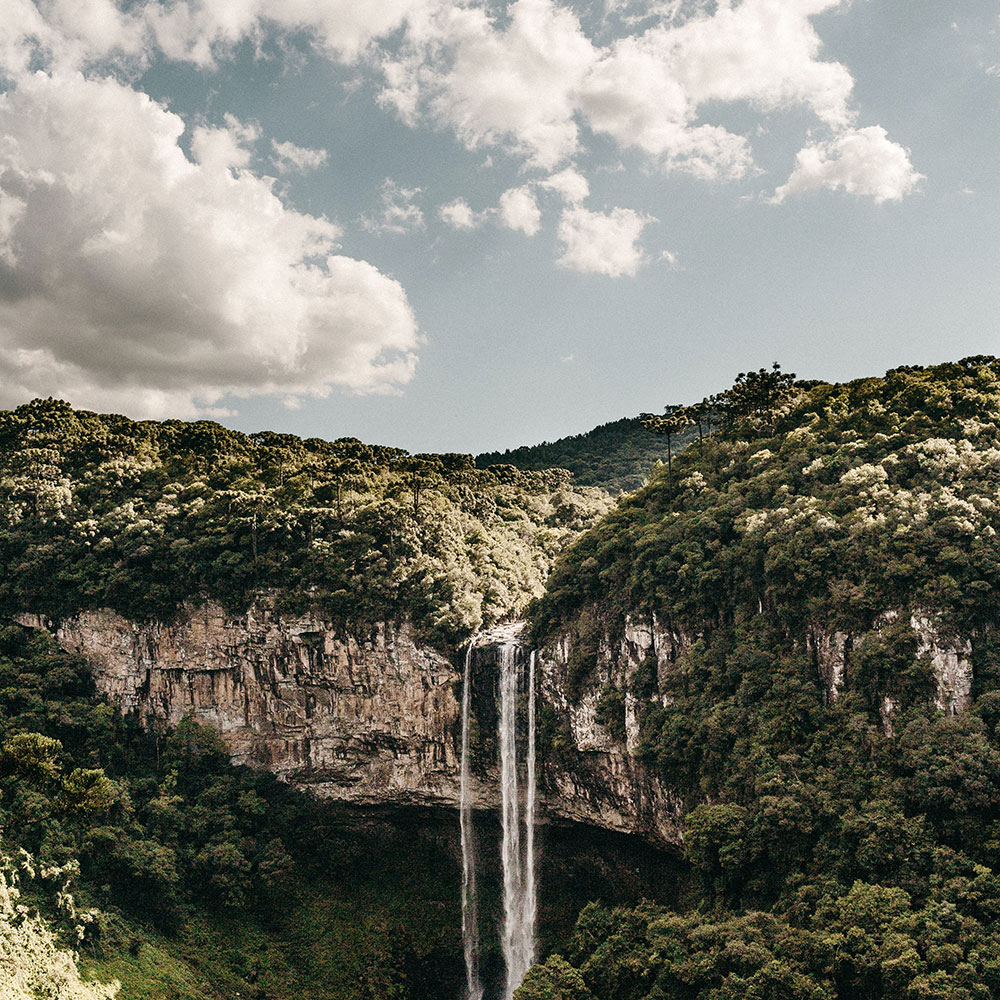 A waterfall in Brazil
