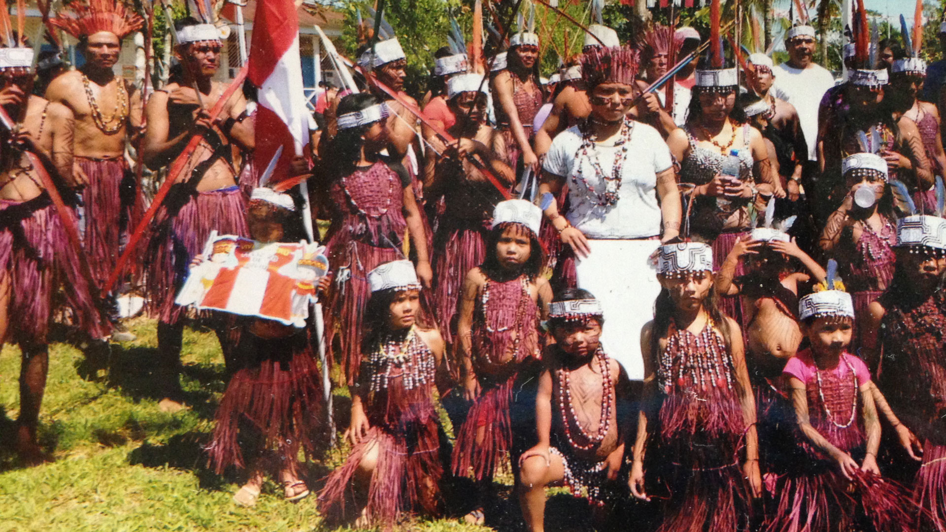 Old picture of a Peruvian tribe