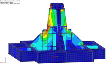Offshore Installation frame stress analysis