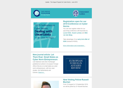 Our latest newsletter – June 2019