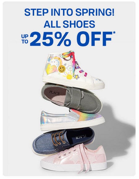 Up to 25 Off All Shoes The Children�s Place