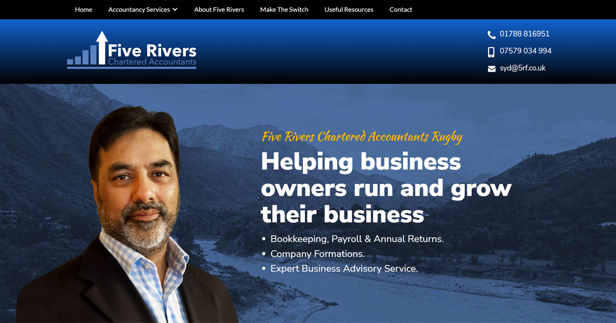 Five Rivers Mobile About Us - Five Rivers Chartered Accountants in Rugby