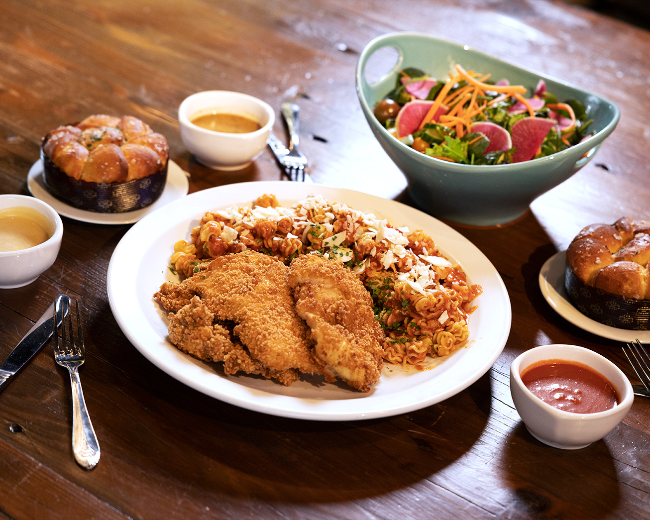 Crispy Herb-Breaded Chicken Meal