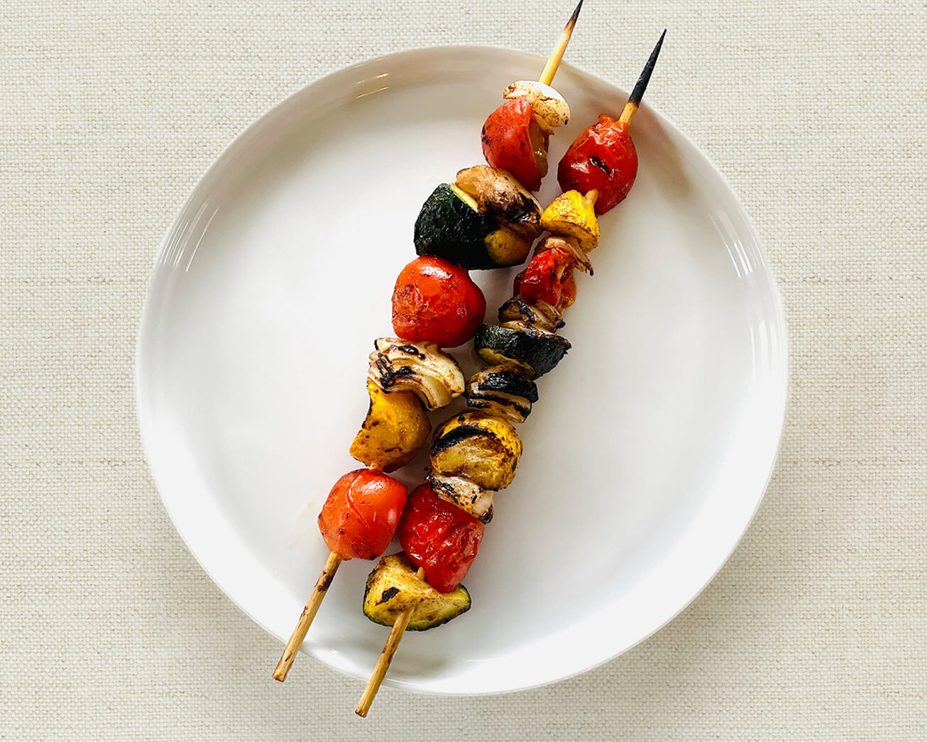Charred Vegetable Skewers