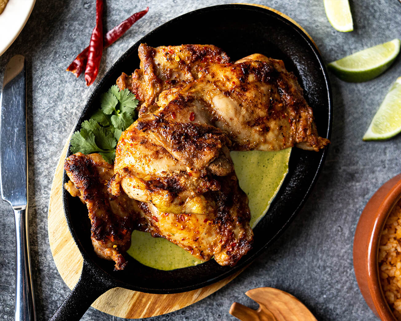 Grilled Chipotle Chicken Thighs