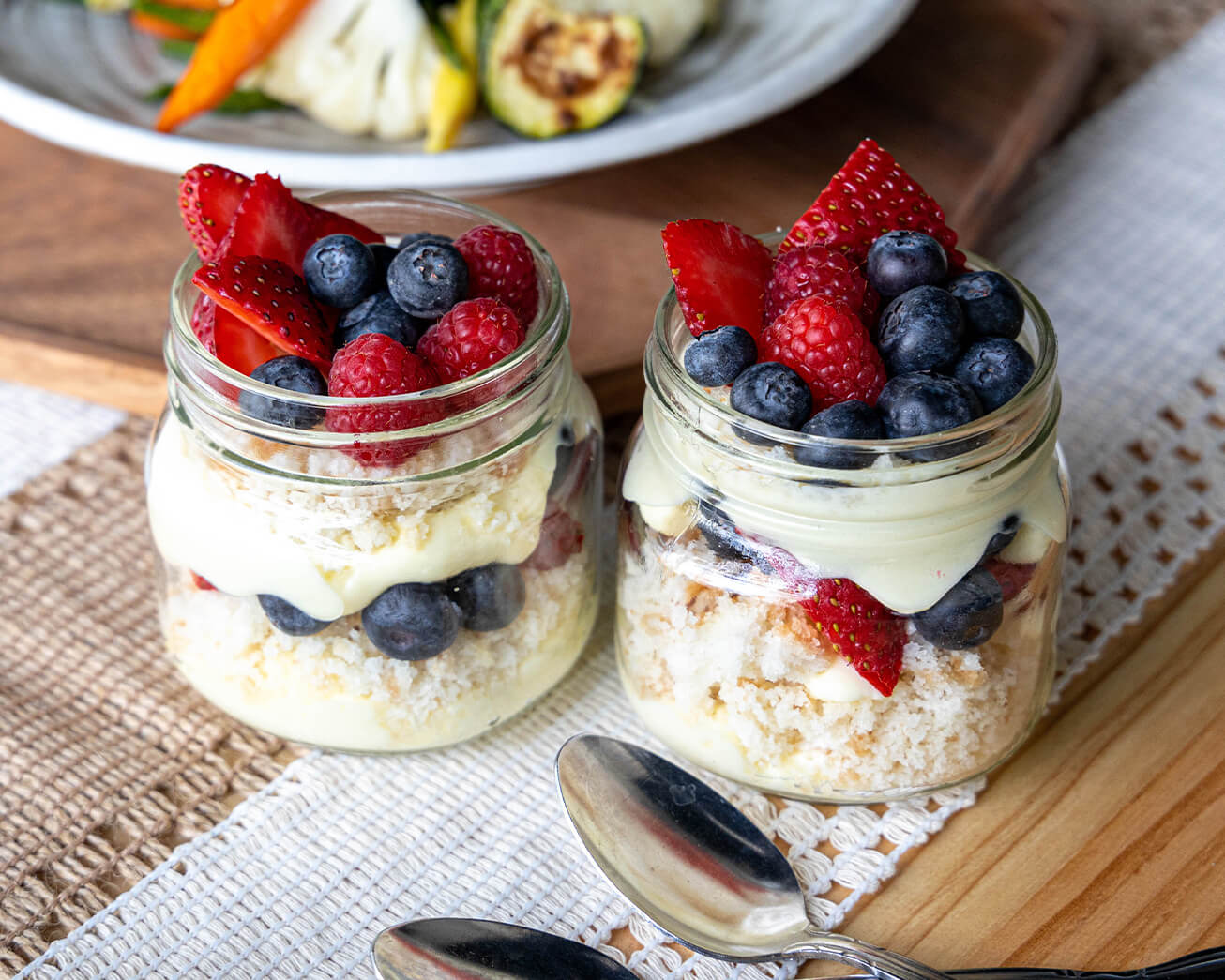 Fresh Berry Custard Parfait