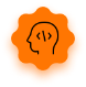 icone visage avec code
