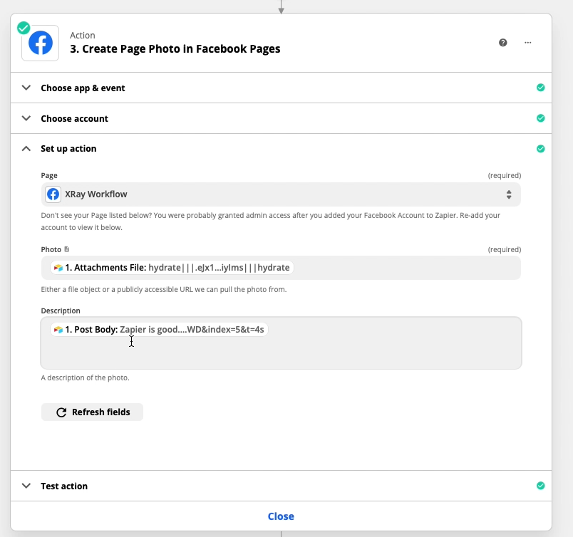 Publish the post to Facebook, or any other social media platform