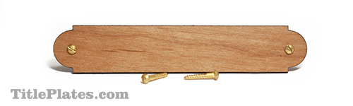 4 X 3/4 Decorative Wooden Name Plate