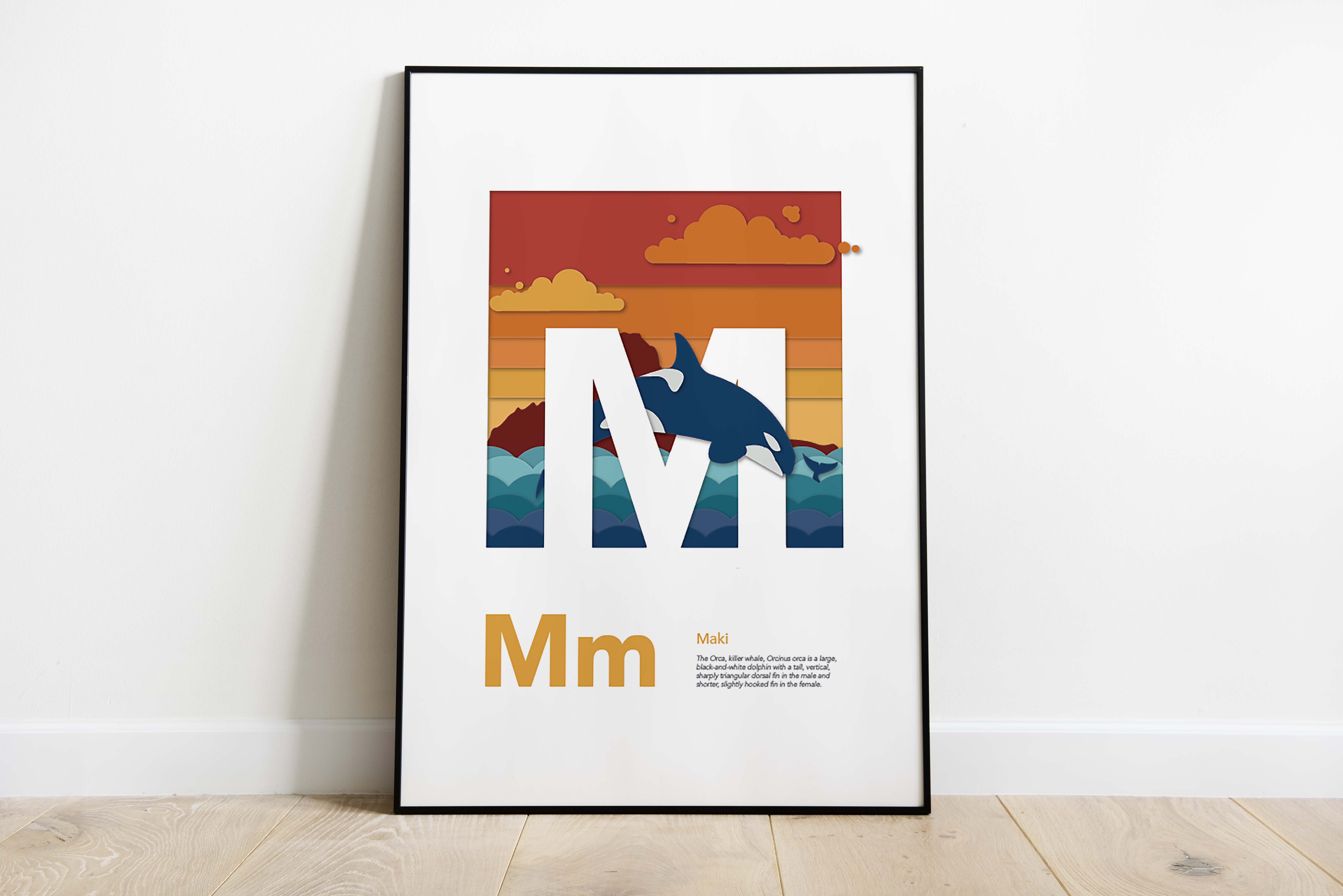 Maori Alphabet mockup