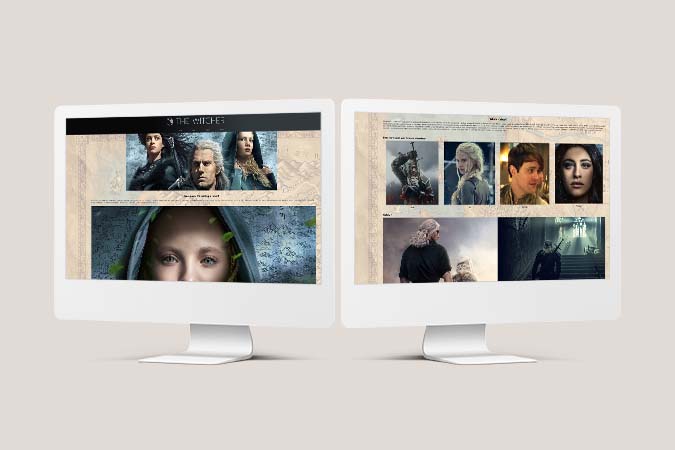 witcher mock up 2 screen