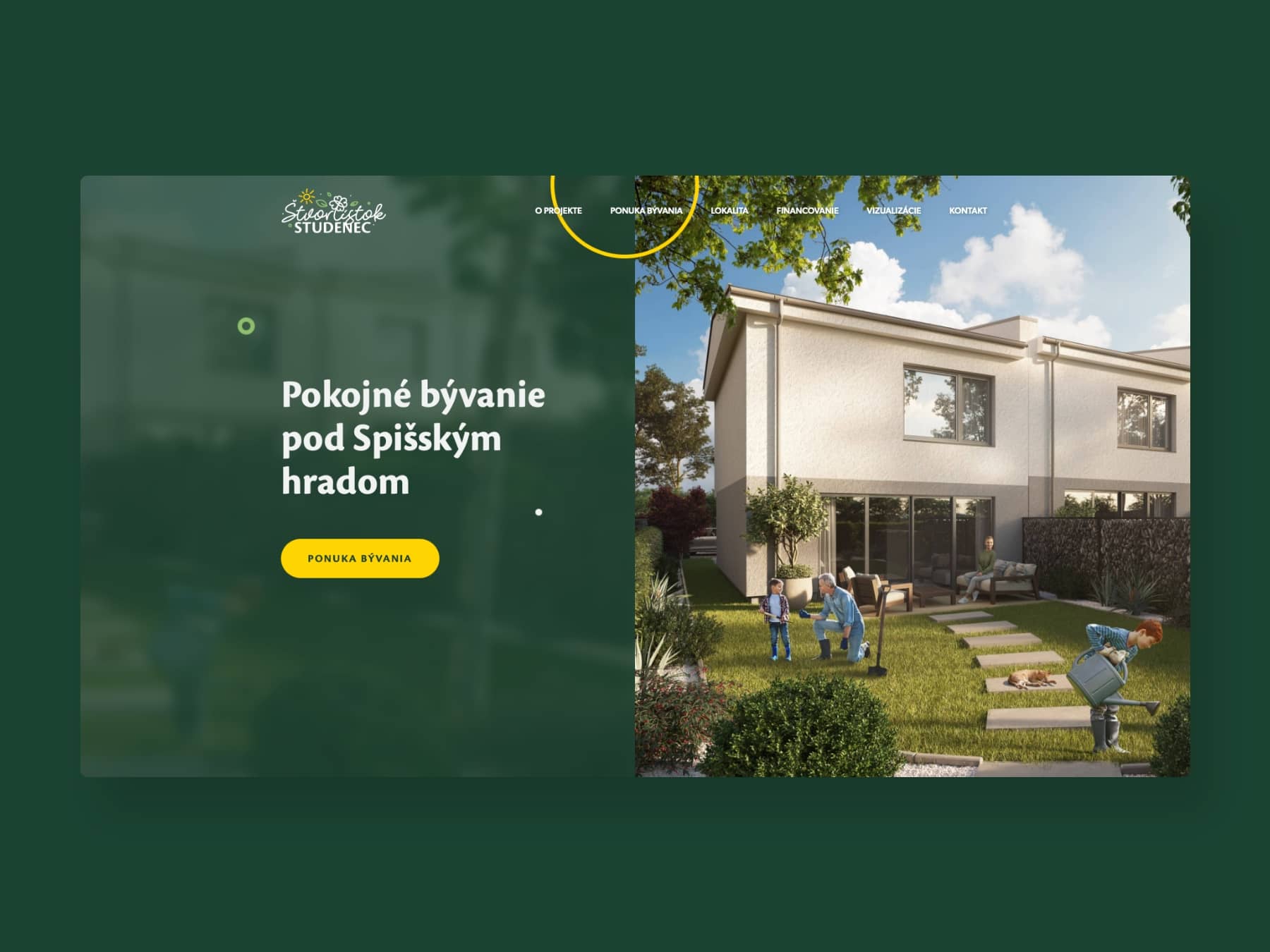 Štvorlístok screenshot webstránky