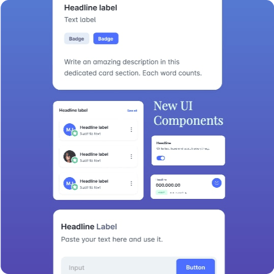 An example of a Stagger UI component pack