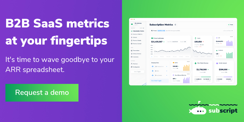 B2B SaaS metrics at your fingertips