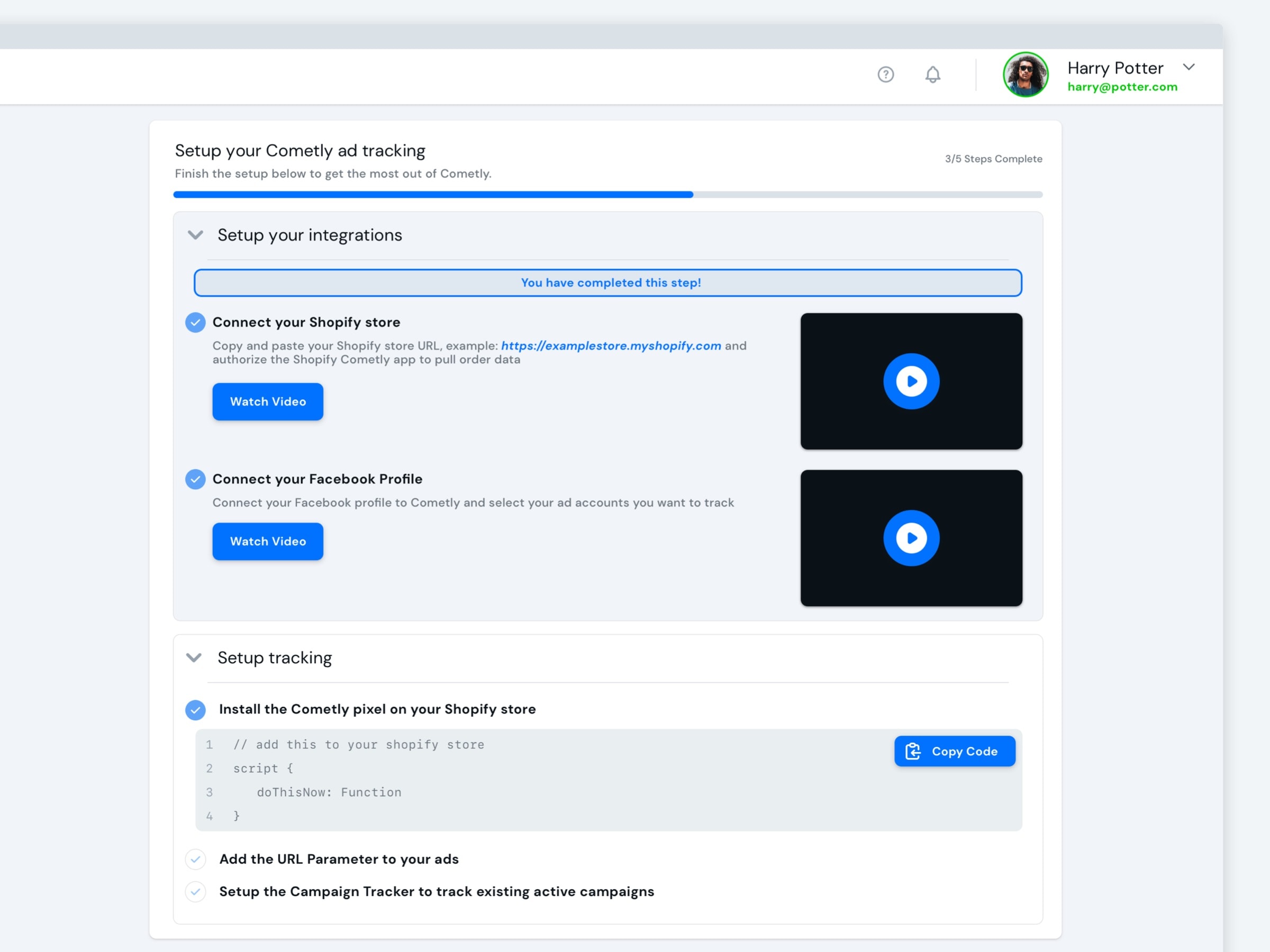 We collaborated with the Cometly team for 3 months,working through design patterns, layout, navigation and user flows to launch the next generation of ad management.