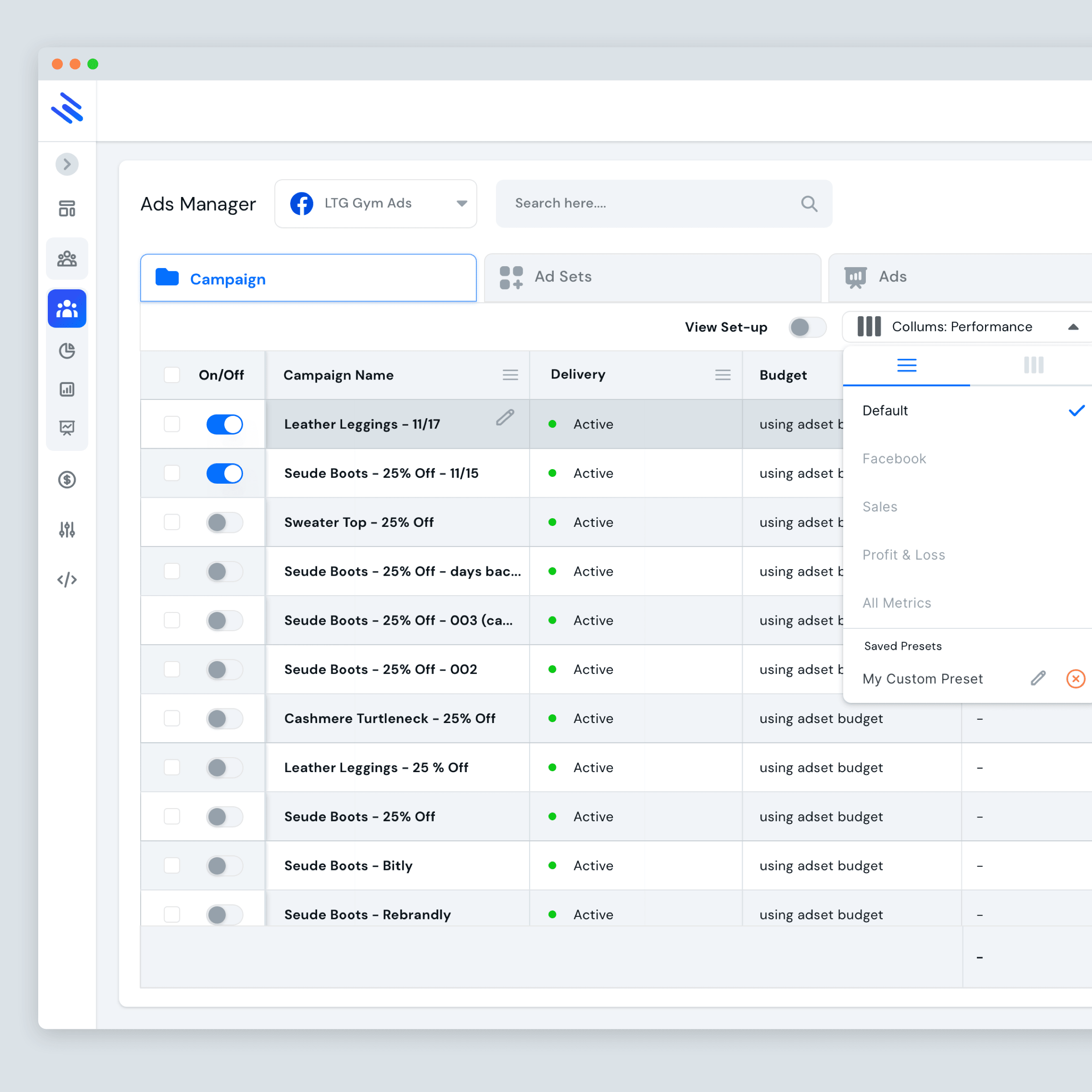 We collaborated with the Cometly team for 3 months,working through design patterns, layout, navigation and user flows to launch the next generation of ad management.