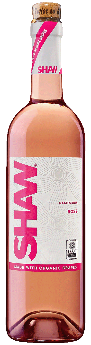Shaw Organic Rosé Wine Bottle