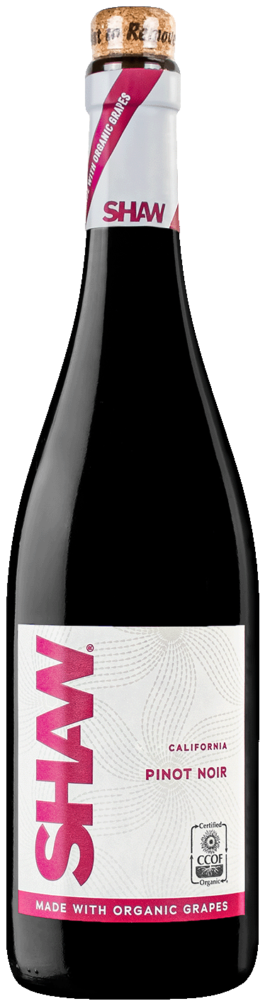Shaw Organic Pinot Noir Wine Bottle