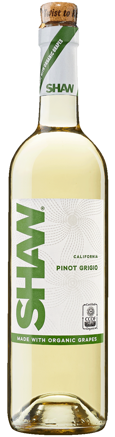 Shaw Organic Pinot Grigio Wine Bottle