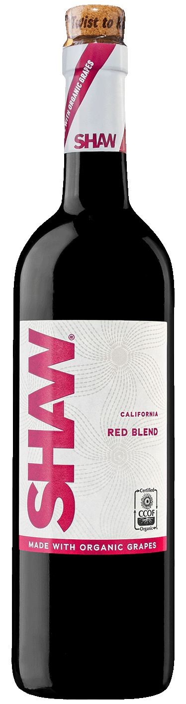 Shaw Organic Red Blend Wine Bottle