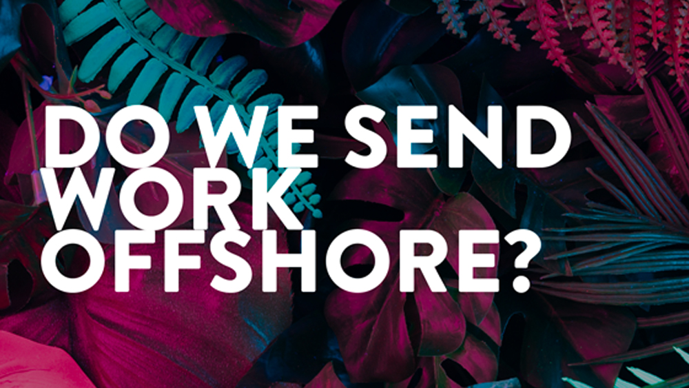 Does Outspoken Entourage outsource clients’ work?