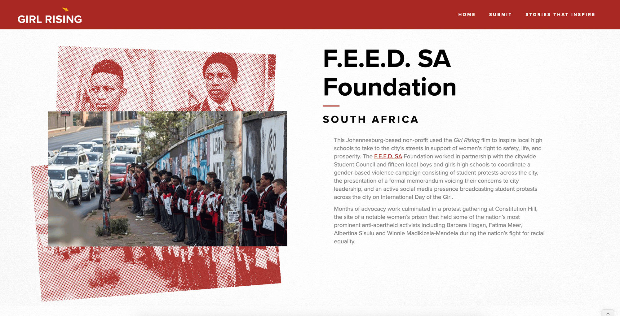 screenshot of foundation page