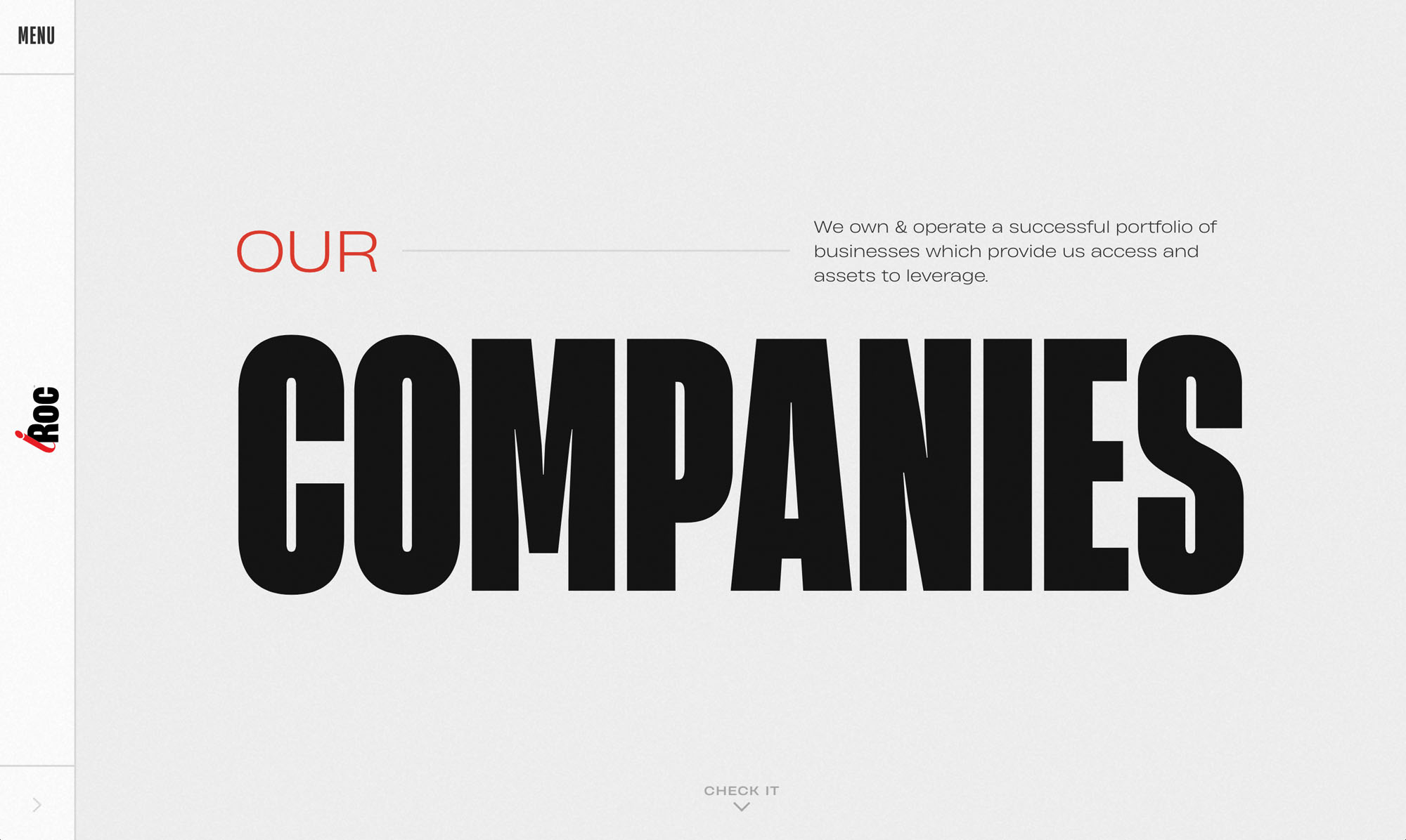Idol Roc Website Screenshot - companies page