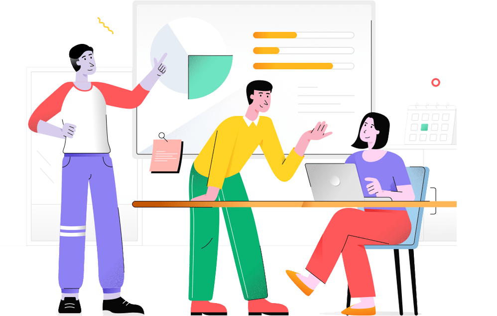Account management illustration.