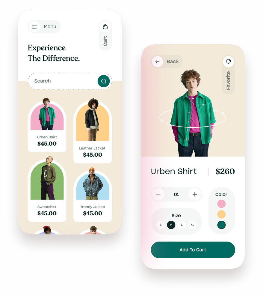 Mobile optimized Shopify store.
