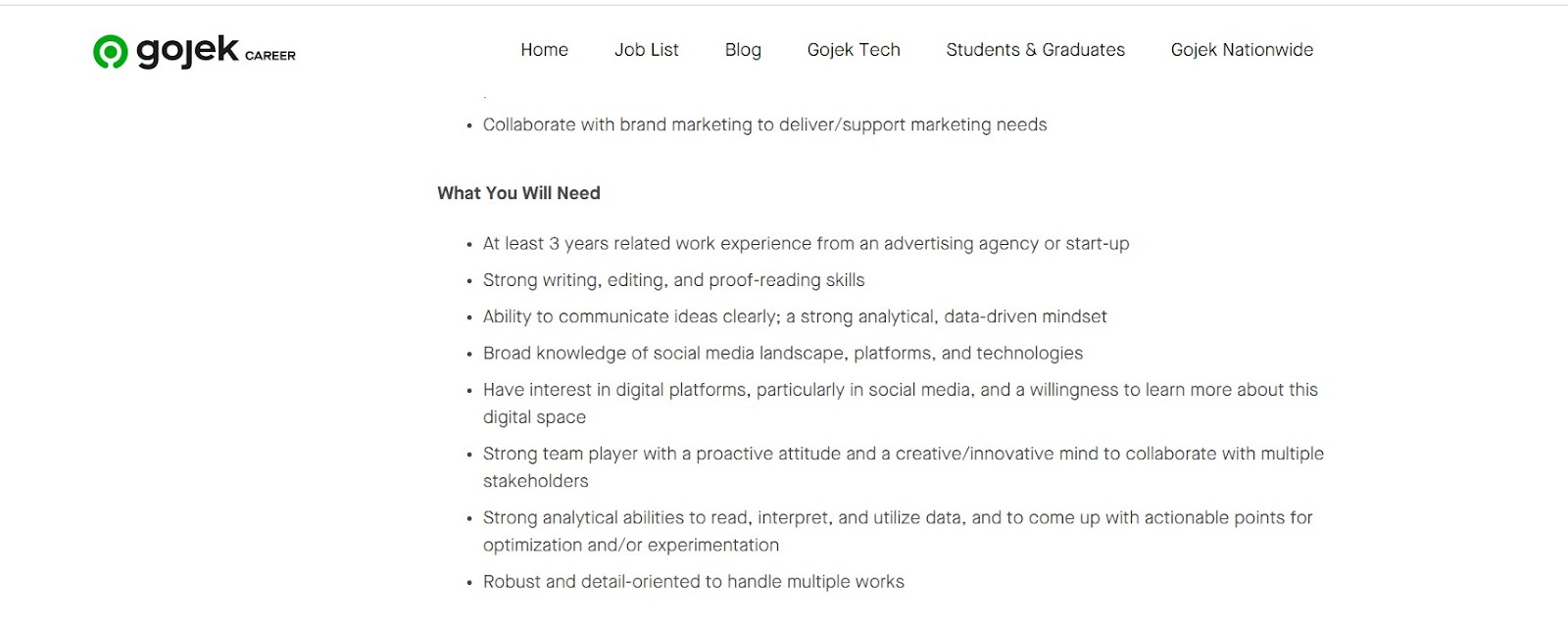 Contoh Lowongan Pekerjaan Social Media Specialist
