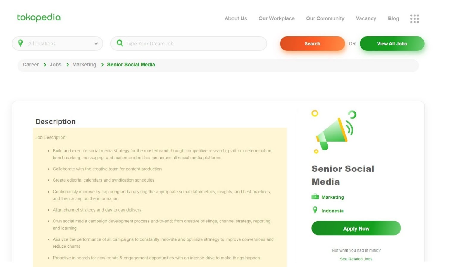Contoh Deskripsi Pekerjaan Social Media Specialist