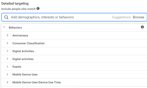 Interest Targeting untuk Facebook Ads