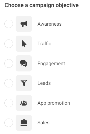 Macam-macam tujuan atau objective di Facebook Ads Campaign