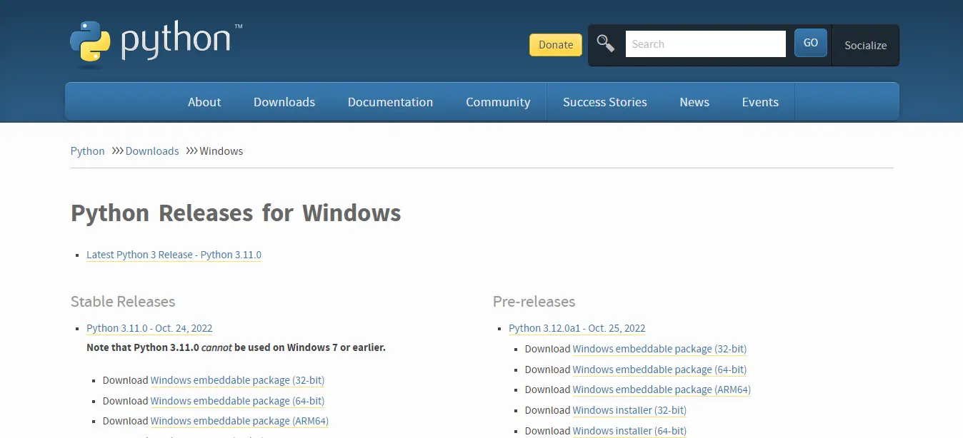 Cara install Python versi Windows