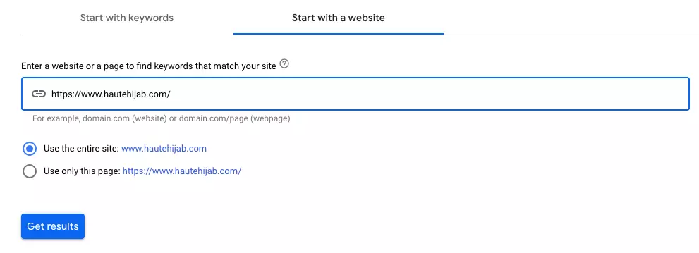 riset ide keyword untuk Google Ads