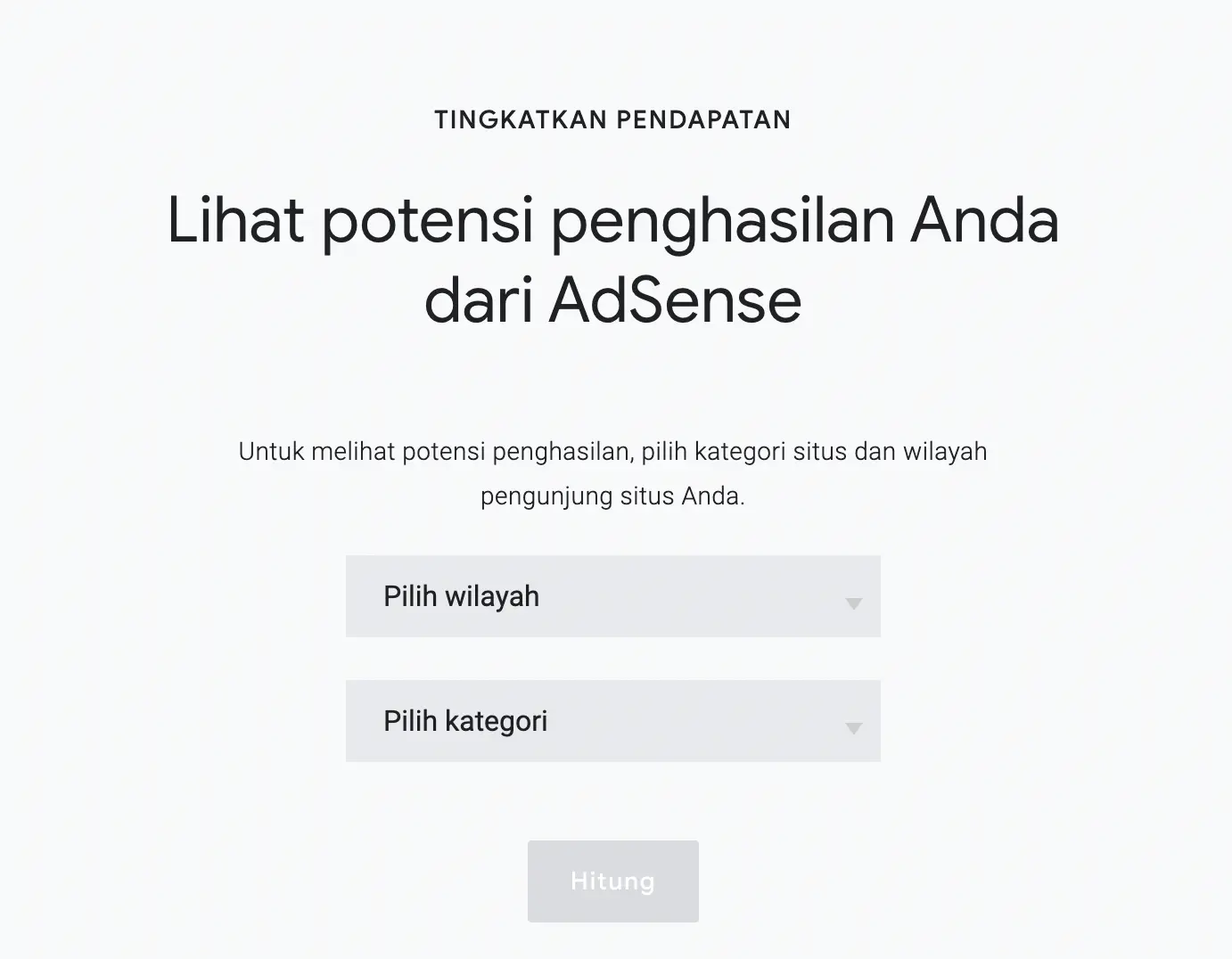 cara melihat potensi penghasilan Google AdSense