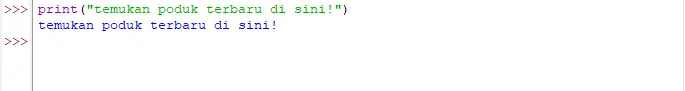 Contoh coding - Python