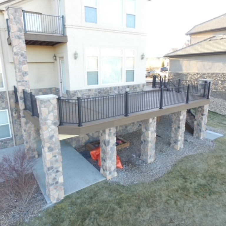Large Stine Decorative Columns for a Deck