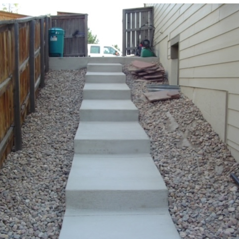 Gray Concrete Stairs and walkway