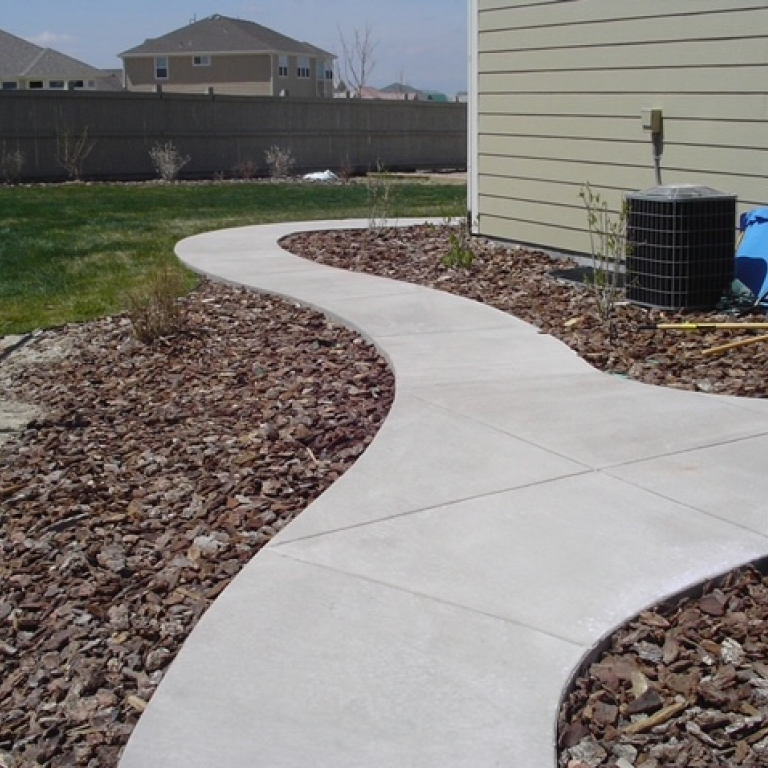 Concrete Walkway in Gray