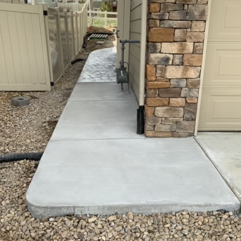 Concrete Walkway and Stamped Concrete walkway