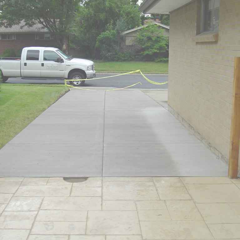 Gray Concrete Driveway