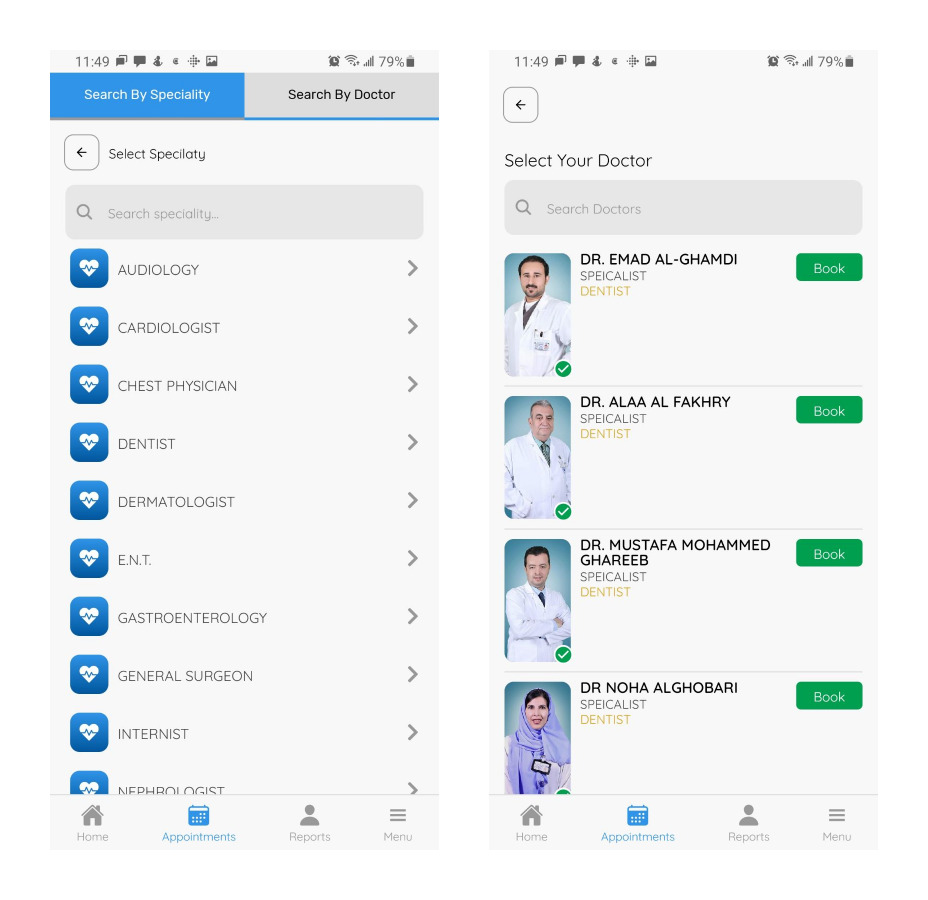 unified doctor's hospital app