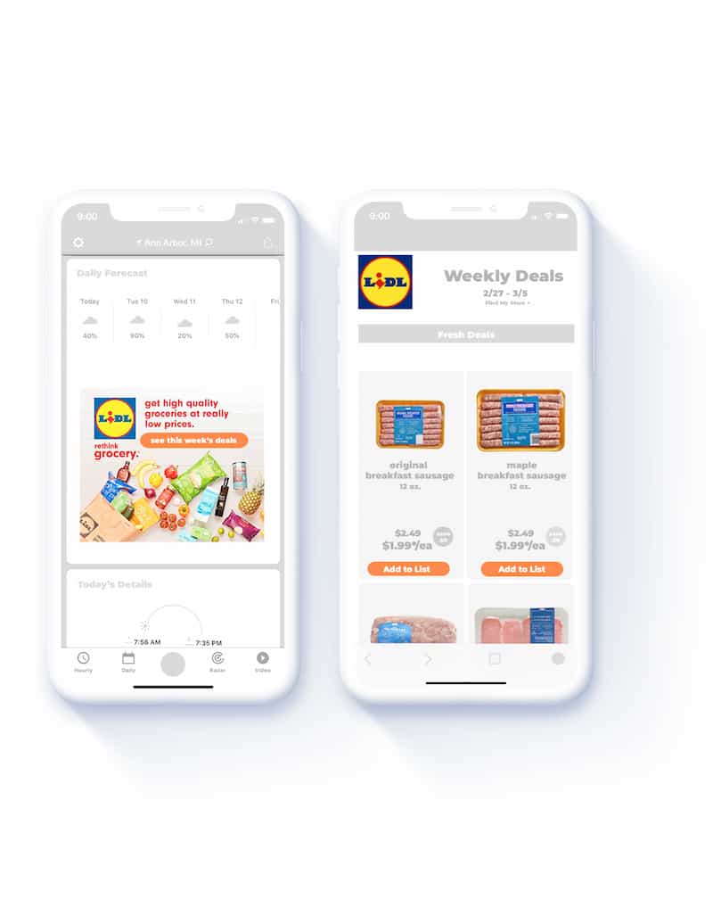 Weekly promoted products