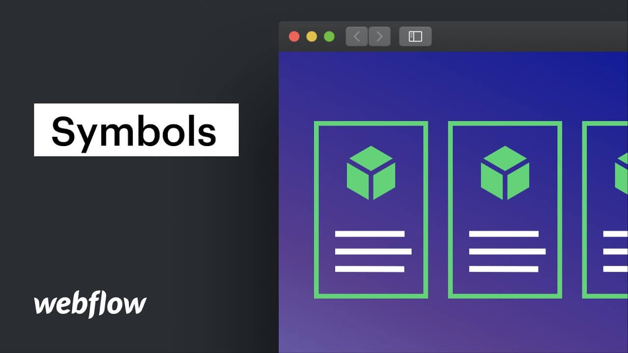 Webflow symbols