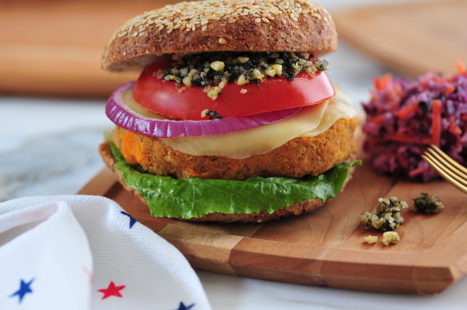 BERKELEY BURGER WITH PRESTO PESTO