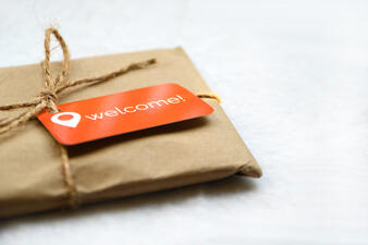 welcome gift wrapped up