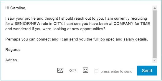 Linkedin message 1