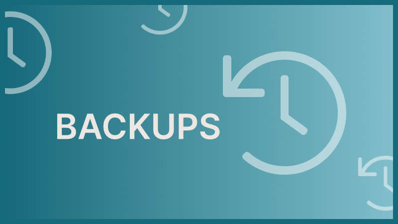 An image showing website backups