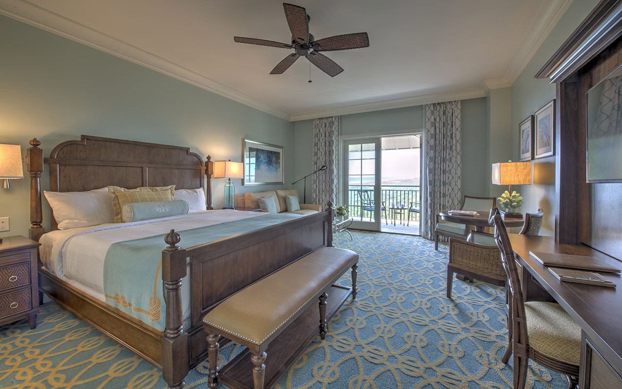 A king room with unobstructed views of the Gulf of Mexico at The Henderson